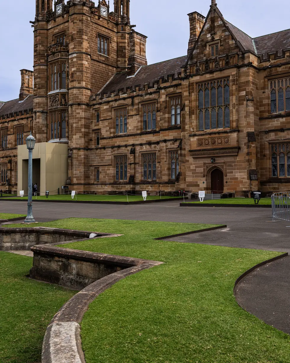 Sandstone quadrangle at a Sydney university campus